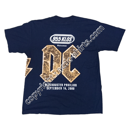 Shirt USA AC/DC 2000 verso