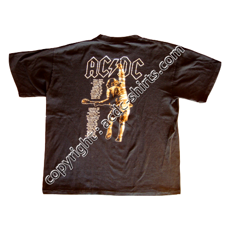 Shirt USA AC/DC 2001 verso