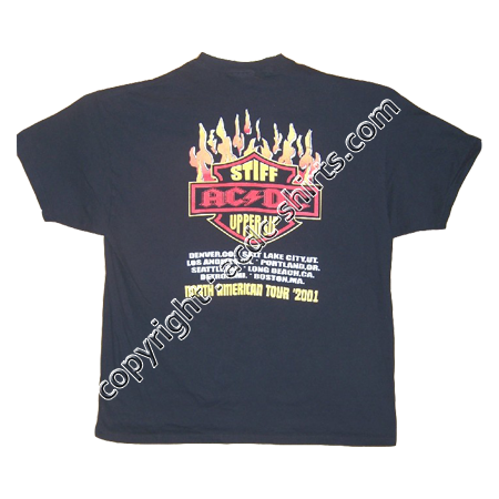 Shirt USA AC/DC 2001 verso