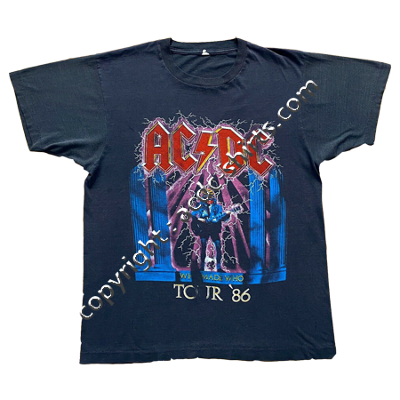 Shirt World AC/DC 1986 recto