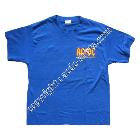 Shirt USA AC/DC 1986 recto