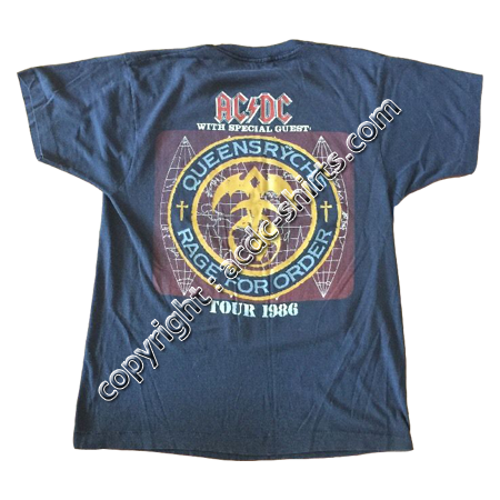 Shirt USA AC/DC 1986 verso