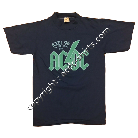 Shirt World AC/DC 1986 recto