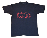 Shirt Europe AC/DC 1979-80