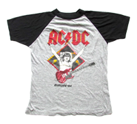 Shirt Europe AC/DC 1983-84