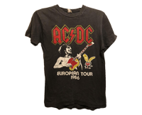 Shirt Europe AC/DC 1985-86