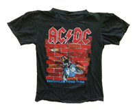 Shirt Europe AC/DC 1985-86