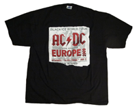 Shirt Europe AC/DC 2009