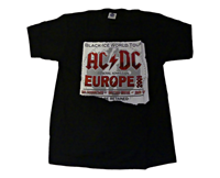 Shirt Europe AC/DC 2009